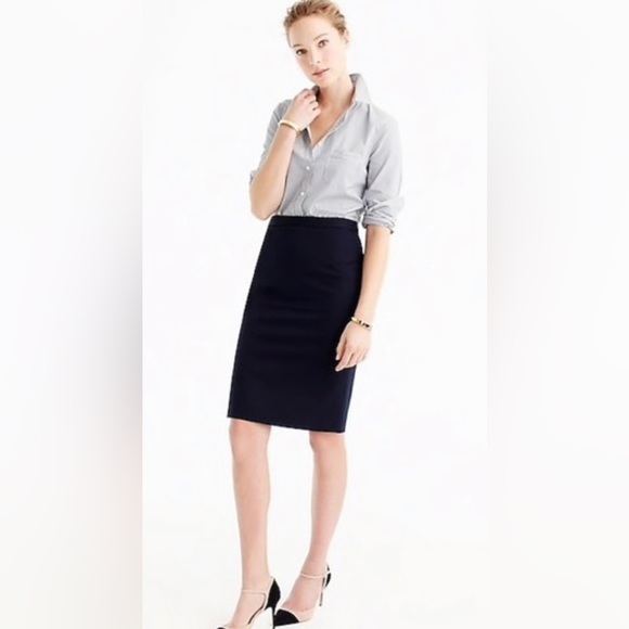J Crew | No. 2 Black Pencil Skirt - Picture 2 of 7
